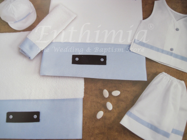 Boy Lathopana - Premium Blue Border 6 pc Set
